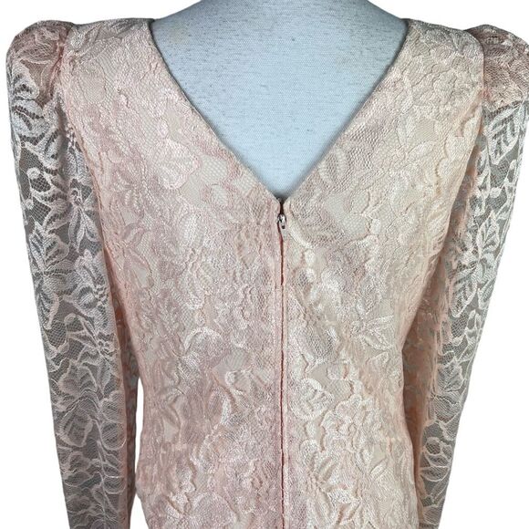 Vintage Barbara Chodos Michael Marcella Lace Dress Semi Formal Special Occasion - Picture 8 of 12